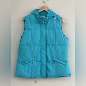 Talbots Teal Goode Down‎ Puffer Vest